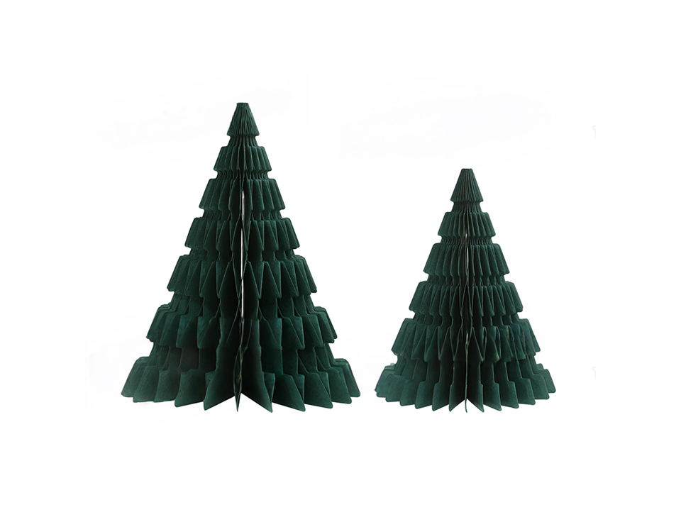 Honeycomb paper tree ornaments Furniture Dark Green-001.jpg